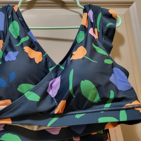 Honey Mark Swim Romper, XL, Seaside Bouquet print - Picture 4 of 5